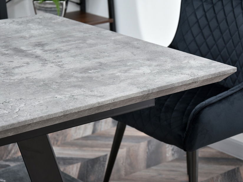 Étkezőasztal Timmy (beton + fekete)