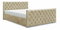 Manželská posteľ 140 cm Velva (béžová) (s roštom a úložným priestorom)