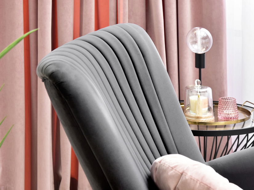 Relaxačné kreslo Lanzaris (grafitová + čierna)