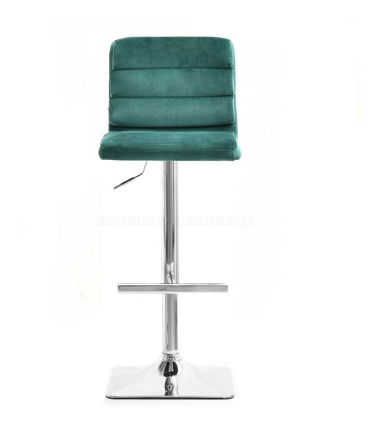 Stolička Hanoi (zelená + chrómová)