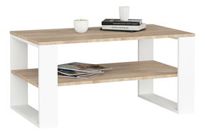 Stolić za kavu Aislan (hrast sonoma + bijela)