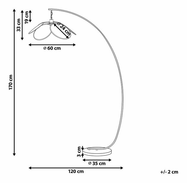 Suport lampă Merza (negru)