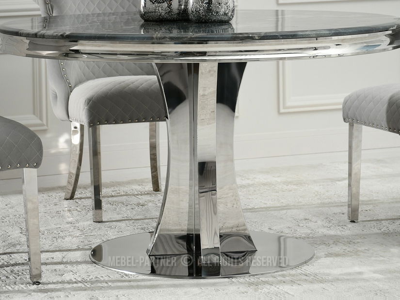 Étkezőasztal West (szürke kék + króm)