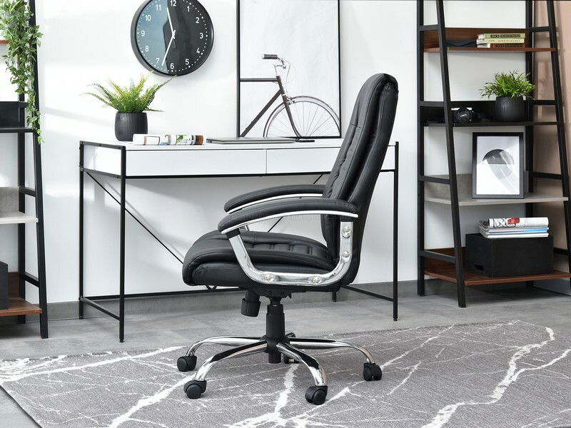 Fotel Draggy (fekete + króm)