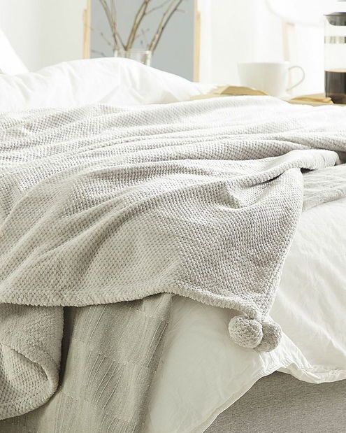 Deka 200x150 cm SALIER (polyester) (sivá)