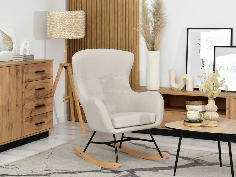 Fotel Nesia (bézs + fehér bükk)