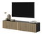 TV skrinka/stolík Tenessie 138 (čierna + dub artisan)