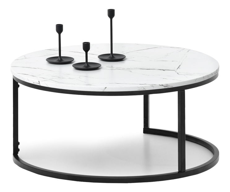 Konferenčný stolík Kolja Stolik Xl (biela + čierna)