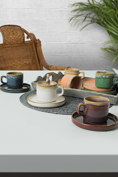 Set pentru ceai (12 buc.) Teatime (multicolor)