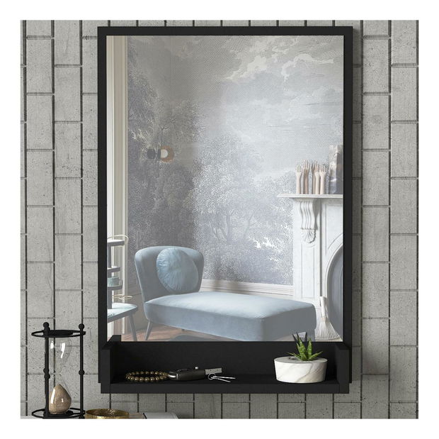 Oglindă decorativă Bimuvo 1 (negru) 