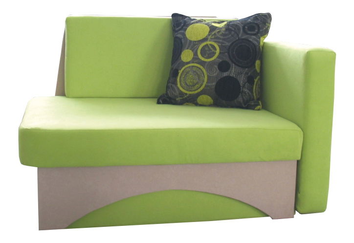 Colțar pentru copii Kubošik verde + Bej (D)