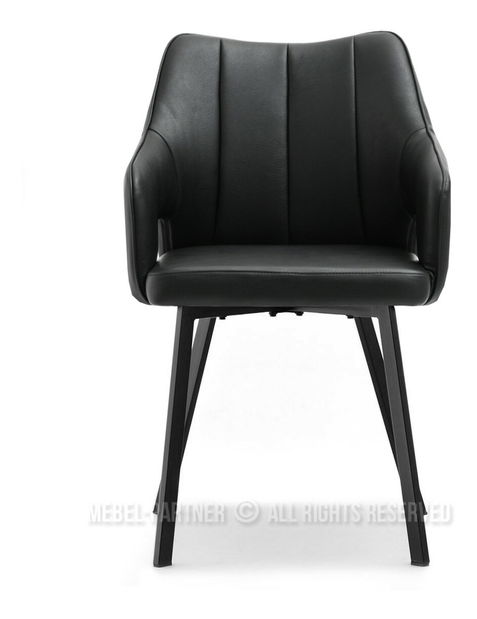 Stolička Carl (čierna + chrómová)