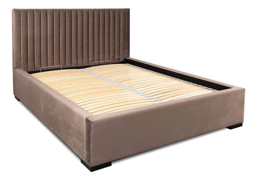 Kárpitozott ágy 140x200 cm Vega (barna)