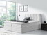 Pat matrimonial Boxspring 160 cm Cinara (piele ecologică soft 011 (Negru)