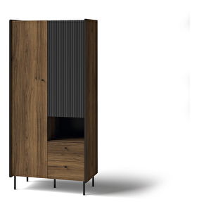 Dulap de haine Phelan P1 (Nuc warmia + Negru)
