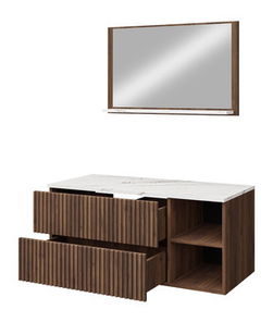 Kupaonski set Kiago I (crna + crni mramor)