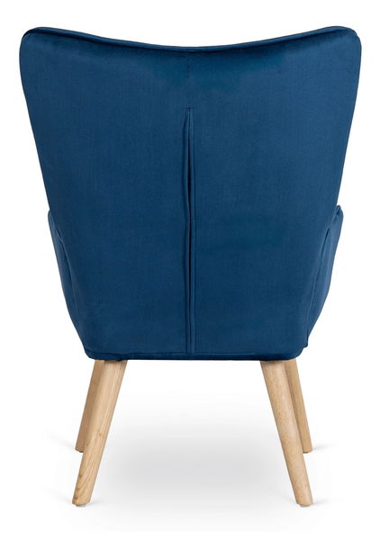 Fotelja s naslonom za noge Lombardi (mornarsko plava) 