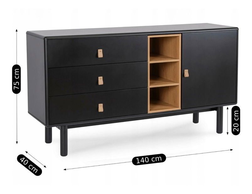 Raft Carnero (negru) 