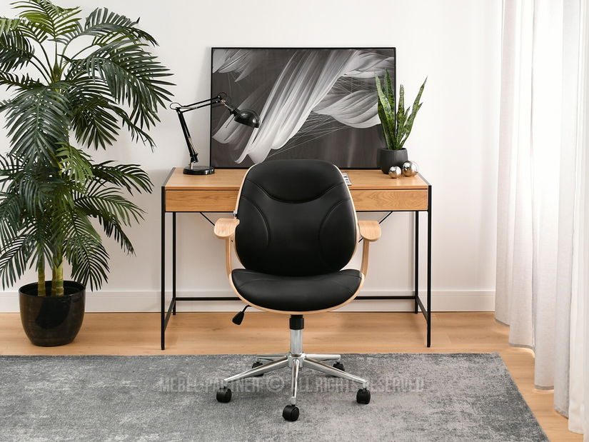 Fotel Raynold (fekete tölgy + króm)