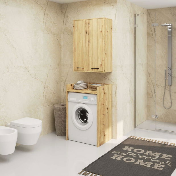 Dulap de baie suspendat Farid TYP 8 (Stejar artisan)