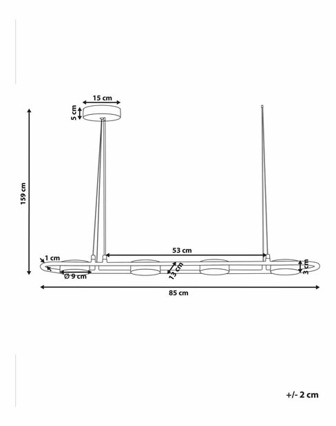 Závesné svietidlo Malza (čierna + mosadzná)