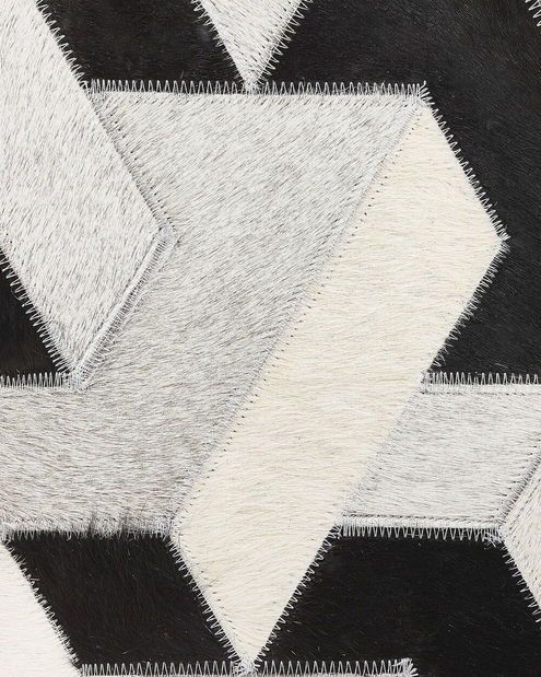 Koberec 140x200 cm NAREM (svetlosivá + čierna)