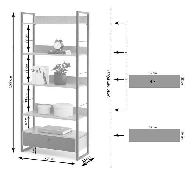Raft Ligero (bej + negru)