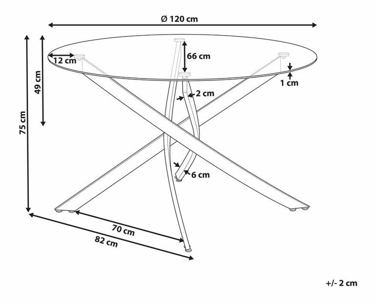 Blagovaonski stol Marramo (providna) *rasprodaja