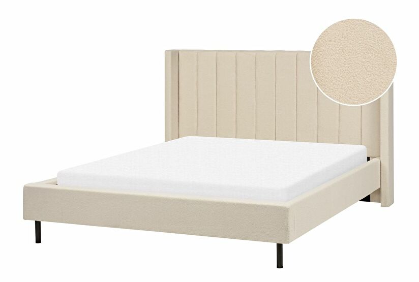 Pat matrimonial 160 cm Vue (boucle bej) (cu somieră)