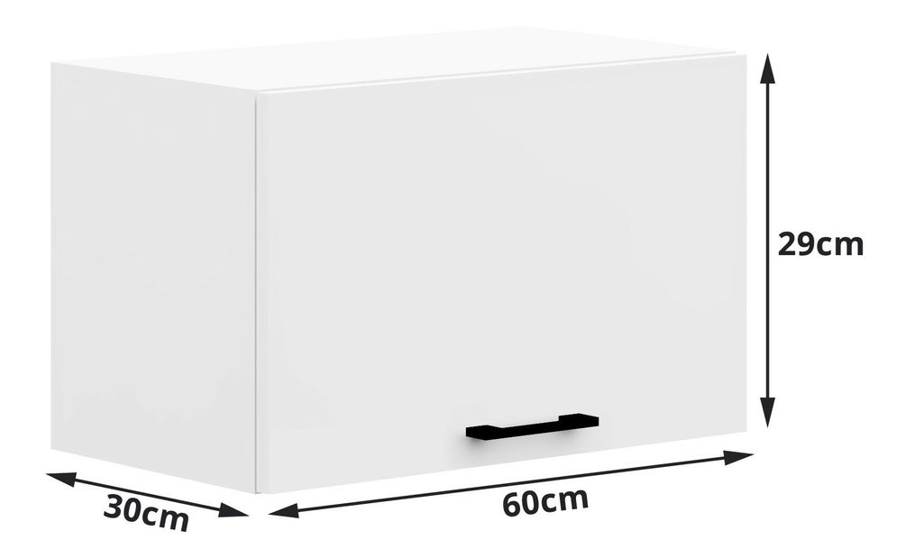 Dulap superior de bucătărie Ozara W60OK (alb)