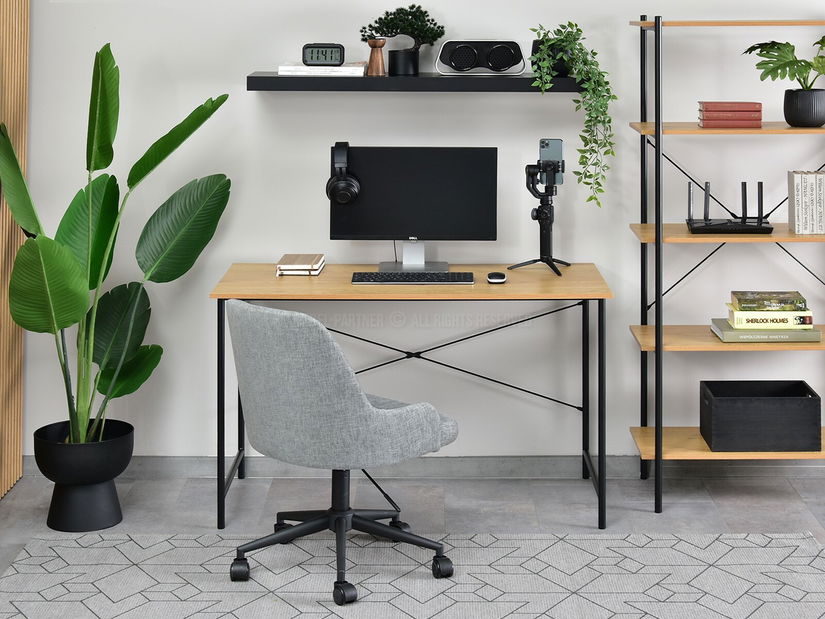 PC asztal Almasa A1 (tölgy + fekete)