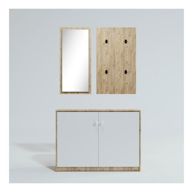 Mobilier Hol Vetide (stejar + alb) 