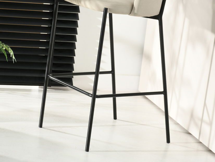 Barová stolička Guinden (krémová + čierna)