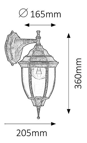 Iluminat pentru exterior Nizza 8451 (antic auriu)