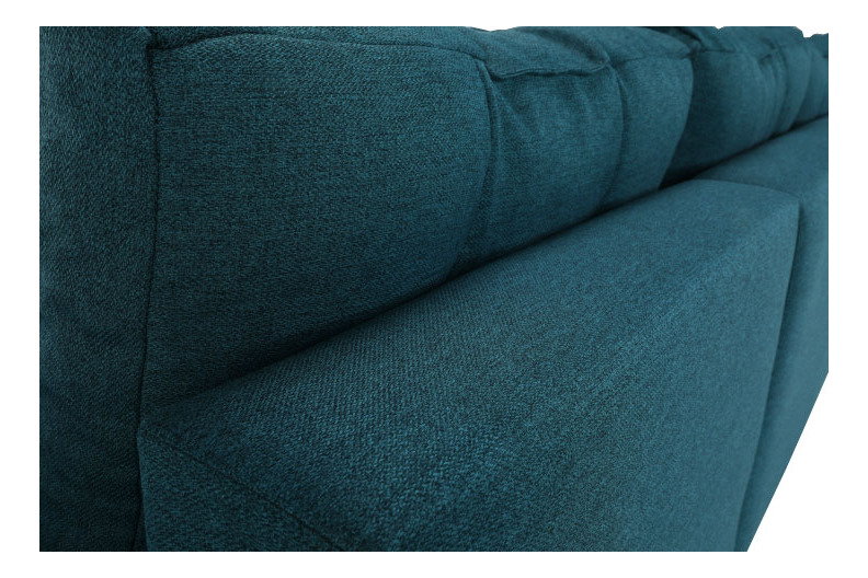 Sedacia súprava v tvare U Vellin (tyrkysová) (L)