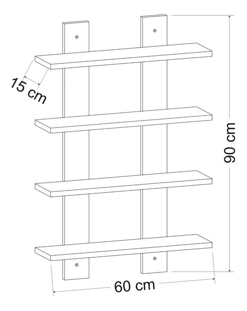 Polc Lonavo (fehér) 