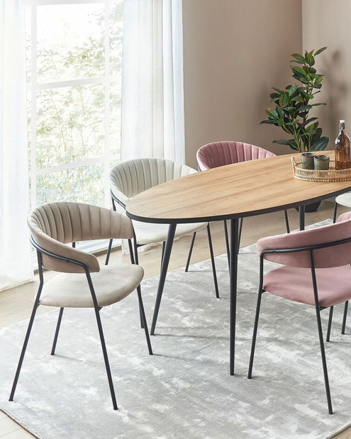 Set 2 buc scaune de sufragerie Marza (bej)