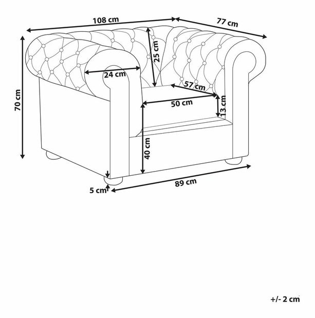 Fotoliu Chichester (crem)