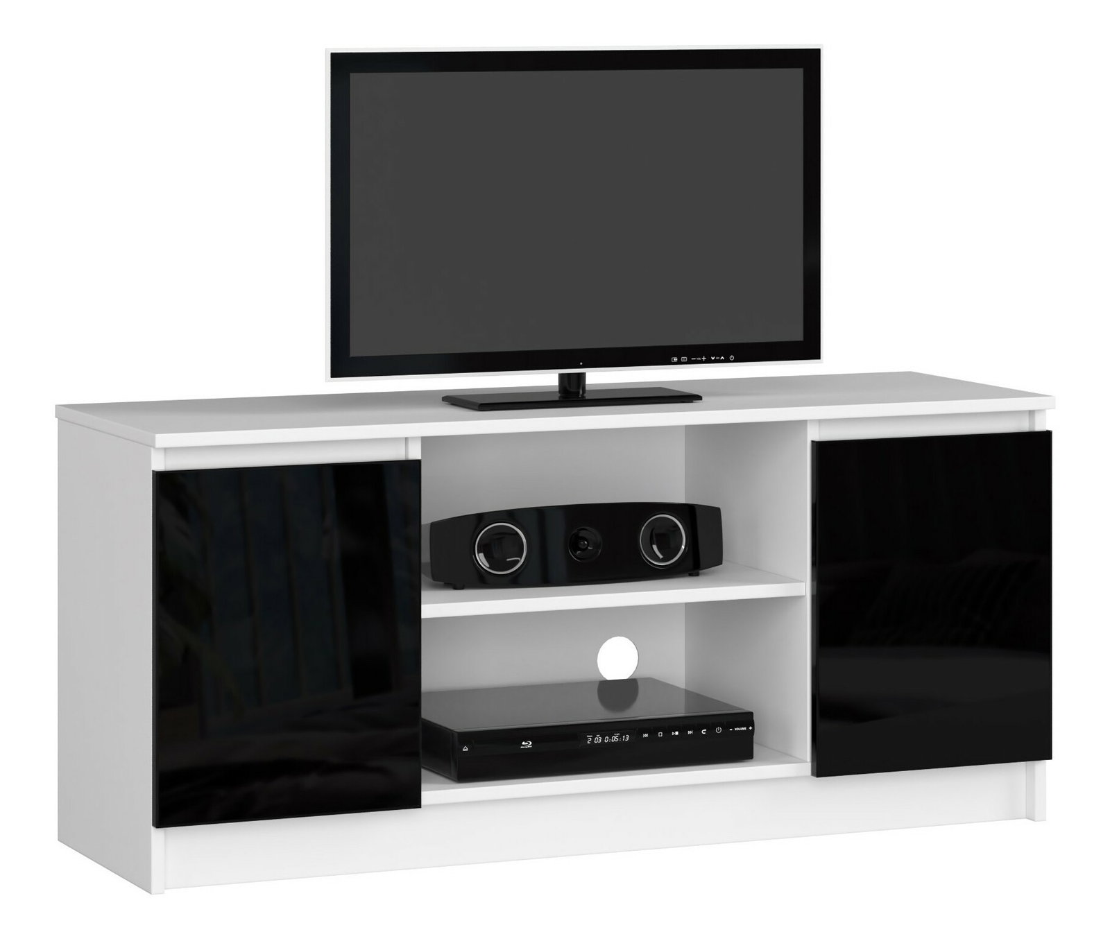 TV stolík Darian (čierny vysoký lesk)