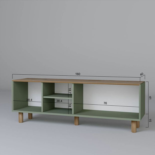 TV skrinka Bohema (zelená)