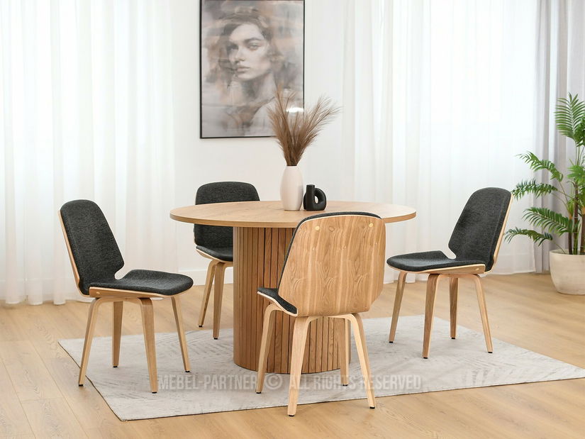 Scaun Vincez (grafit + stejar) *vânzare stoc