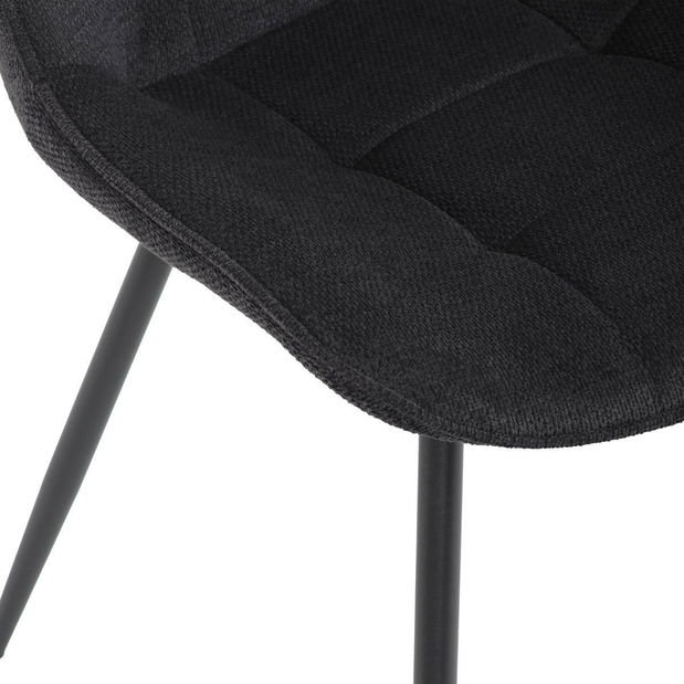 Scaun sufragerie Humanes (negru)