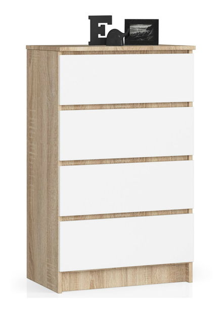 Komoda Kadir TYP2 (dub sonoma + biela)