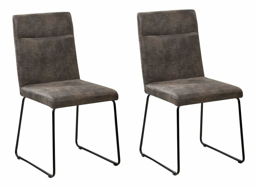 Set 2 buc. scaune pentru sufragerie Neville (gri închis)