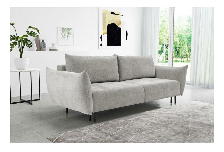 Háromszemélyes kanapé Cinderella (szürke + fekete) 