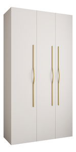 Ruhásszekrény 130 cm Carmela 40-2 (fehér + arany)