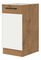 Alsó konyhaszekrény Virion 40 D 1F BB (lancelot tölgy + fehér)