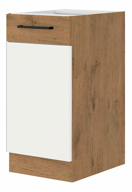 Donji kuhinjski ormarić- Virion 40 D 1F BB (hrast lancelot + bijela )