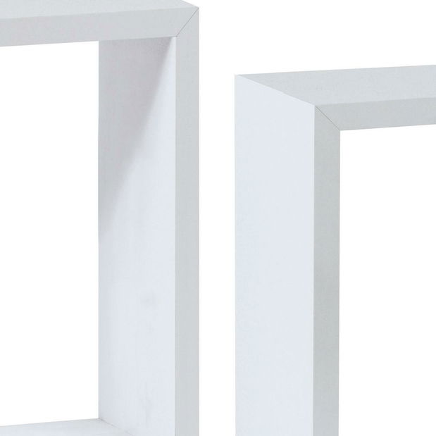 Fali polc szett (3 db.) Pentiassona (matt fehér)