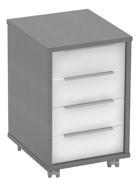 Dulap birou Hamila NEW TYP 14 (grafit + alb)